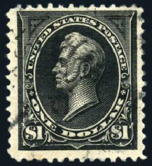 Costs of US Stamp Scott Catalogue # 261: 1894 US$1.00 Perry. Harmer-Schau Auction Galleries, Feb 2010, Sale 84, Lot 1475