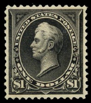 US Stamp Value Scott Catalogue 261 - US$1.00 1894 Perry. Daniel Kelleher Auctions, Oct 2014, Sale 660, Lot 2255