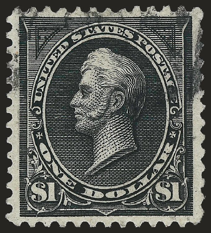 Values of US Stamp Scott Cat. #261: 1894 US$1.00 Perry. Robert Siegel Auction Galleries, Apr 2010, Sale 984, Lot 645