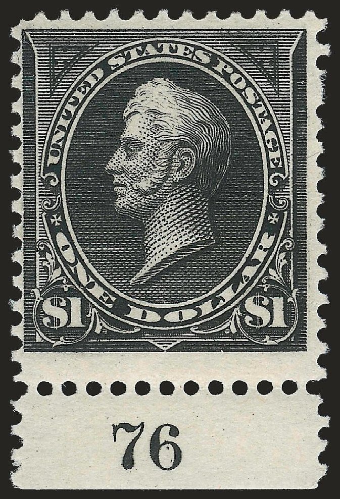 US Stamps Values Scott Catalog 261 - 1894 US$1.00 Perry. Robert Siegel Auction Galleries, Jul 2014, Sale 1077, Lot 192