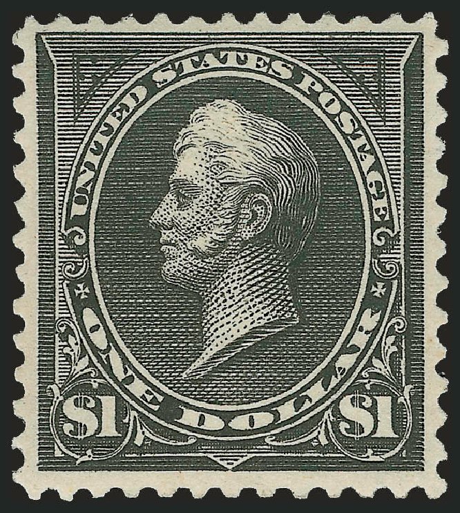 Price of US Stamps Scott Cat. #261 - US$1.00 1894 Perry. Robert Siegel Auction Galleries, Feb 2010, Sale 983, Lot 162