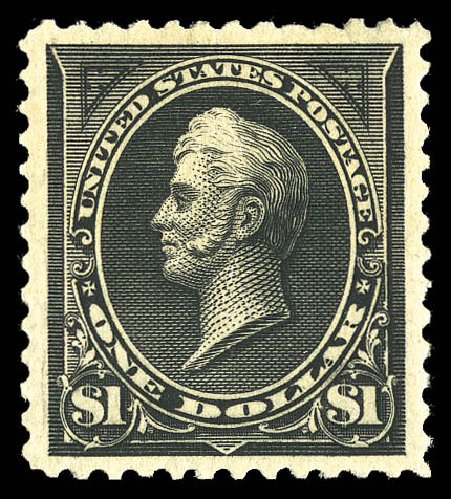 Cost of US Stamps Scott Catalog 261: US$1.00 1894 Perry. Matthew Bennett International, Sep 2012, Sale 345, Lot 276