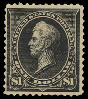 US Stamp Values Scott Catalog # 261 - US$1.00 1894 Perry. Daniel Kelleher Auctions, Jun 2012, Sale 630, Lot 1596