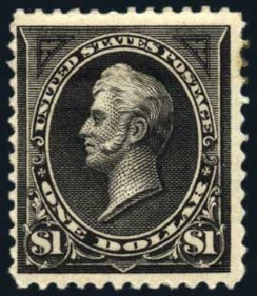 Value of US Stamps Scott Catalog # 261A - US$1.00 1894 Perry. Harmer-Schau Auction Galleries, Feb 2009, Sale 80, Lot 1227