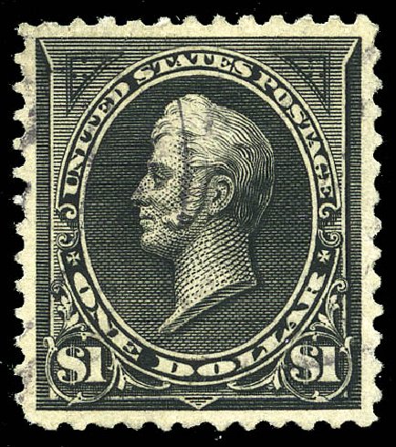 Values of US Stamps Scott Catalogue # 261A - 1894 US$1.00 Perry. Matthew Bennett International, May 2014, Sale 350, Lot 388
