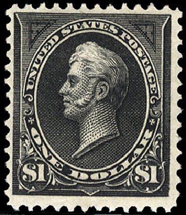 Price of US Stamp Scott Cat. 261A: 1894 US$1.00 Perry. Cherrystone Auctions, Jan 2009, Sale 200901, Lot 178