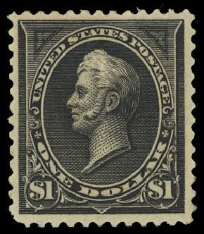 Prices of US Stamp Scott Catalog #261A: US$1.00 1894 Perry. Daniel Kelleher Auctions, Aug 2012, Sale 631, Lot 958