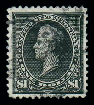 Cost of US Stamp Scott Catalog # 261A - US$1.00 1894 Perry. Matthew Bennett International, Dec 2007, Sale 323, Lot 469