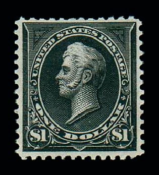 Values of US Stamp Scott #261A: 1894 US$1.00 Perry. Matthew Bennett International, Dec 2007, Sale 325, Lot 1799