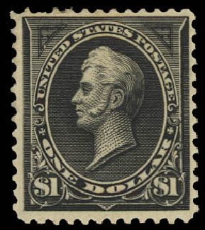 Value of US Stamps Scott Cat. 261A - US$1.00 1894 Perry. Daniel Kelleher Auctions, Aug 2012, Sale 631, Lot 959
