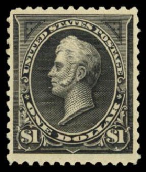US Stamp Price Scott Cat. # 261A: 1894 US$1.00 Perry. Daniel Kelleher Auctions, Sep 2014, Sale 655, Lot 339