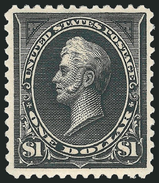 US Stamp Value Scott Catalogue #261A: 1894 US$1.00 Perry. Robert Siegel Auction Galleries, Jun 2011, Sale 1011, Lot 619