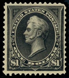 US Stamp Values Scott Cat. # 261A: 1894 US$1.00 Perry. Daniel Kelleher Auctions, Sep 2014, Sale 655, Lot 340