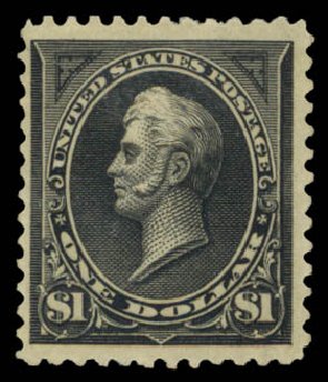 Prices of US Stamps Scott Cat. 261A: 1894 US$1.00 Perry. Daniel Kelleher Auctions, May 2015, Sale 669, Lot 2780