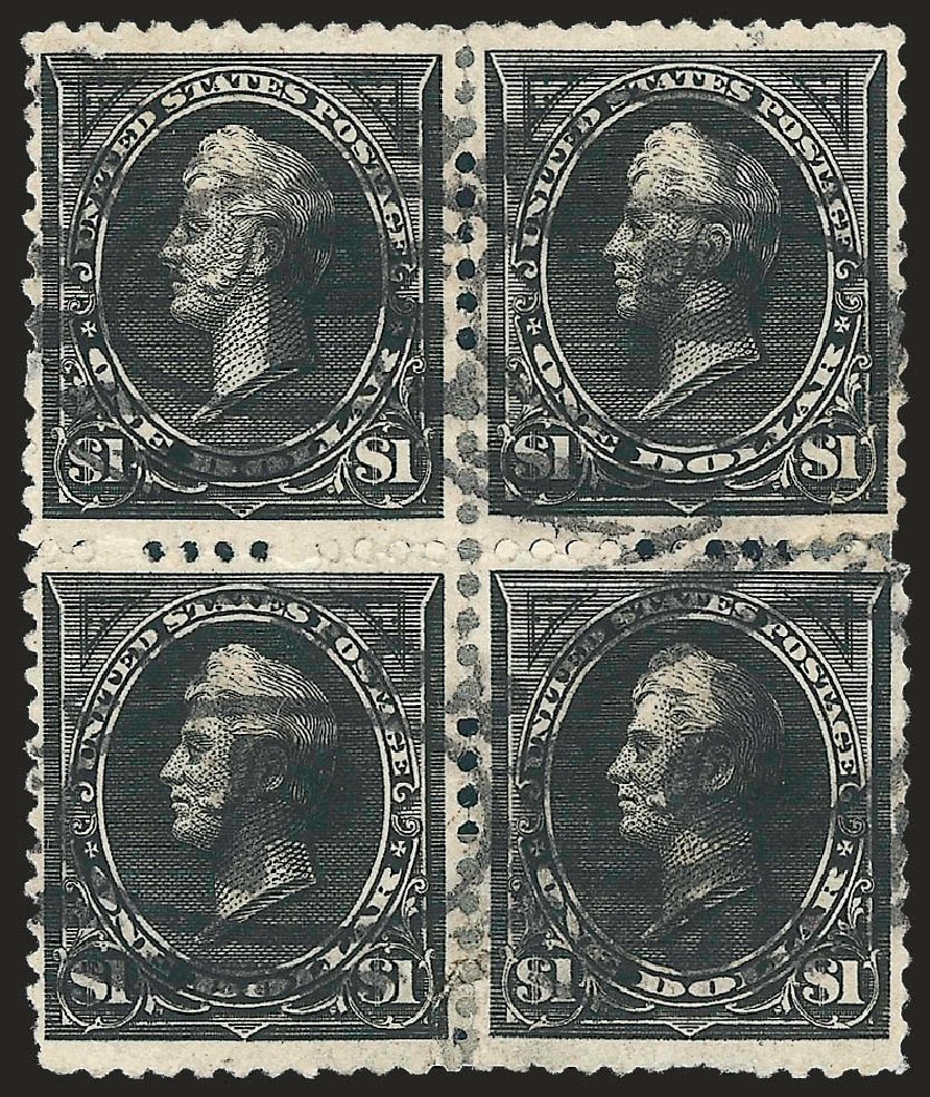US Stamp Prices Scott 261A: US$1.00 1894 Perry. Robert Siegel Auction Galleries, Dec 2009, Sale 977, Lot 360