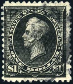 US Stamp Values Scott 261A - 1894 US$1.00 Perry. Harmer-Schau Auction Galleries, Mar 2011, Sale 89, Lot 251