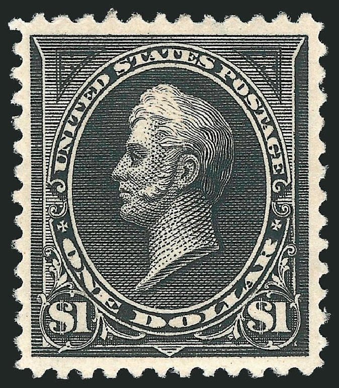 US Stamps Prices Scott Catalog 261A: US$1.00 1894 Perry. Robert Siegel Auction Galleries, Mar 2014, Sale 1067, Lot 1261