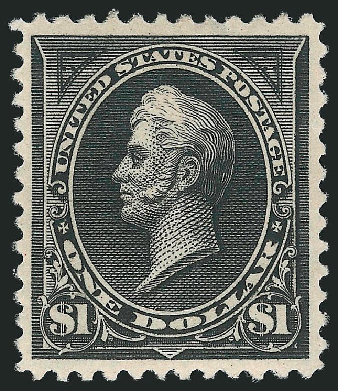 Price of US Stamps Scott Cat. 261A: US$1.00 1894 Perry. Robert Siegel Auction Galleries, Feb 2015, Sale 1092, Lot 1201