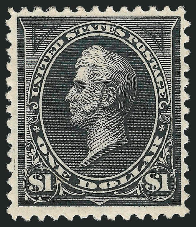 US Stamps Prices Scott #261A: US$1.00 1894 Perry. Robert Siegel Auction Galleries, Oct 2010, Sale 997, Lot 5761