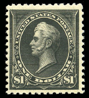 US Stamps Values Scott Catalogue # 261A - 1894 US$1.00 Perry. Matthew Bennett International, Sep 2010, Sale 331, Lot 634