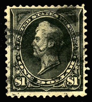 Prices of US Stamp Scott 261A: 1894 US$1.00 Perry. Cherrystone Auctions, Apr 2014, Sale 201404, Lot 74