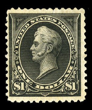 US Stamps Prices Scott #261A: US$1.00 1894 Perry. Cherrystone Auctions, Nov 2014, Sale 201411, Lot 64