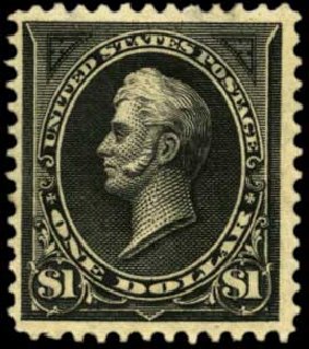 Cost of US Stamp Scott Cat. # 261A: US$1.00 1894 Perry. Harmer-Schau Auction Galleries, Feb 2012, Sale 92, Lot 1024
