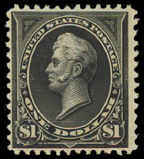 Price of US Stamp Scott # 261A: US$1.00 1894 Perry. Daniel Kelleher Auctions, Jul 2011, Sale 625, Lot 854