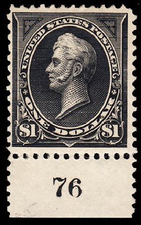 Costs of US Stamps Scott Catalogue 261A - US$1.00 1894 Perry. Daniel Kelleher Auctions, May 2014, Sale 652, Lot 404