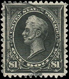 US Stamp Prices Scott Catalog #261A - 1894 US$1.00 Perry. Regency-Superior, Nov 2014, Sale 108, Lot 524