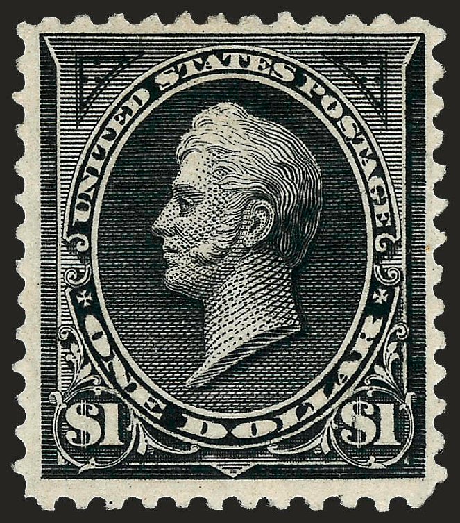 Values of US Stamp Scott Catalog # 261A: 1894 US$1.00 Perry. Robert Siegel Auction Galleries, Jun 2009, Sale 975, Lot 1574