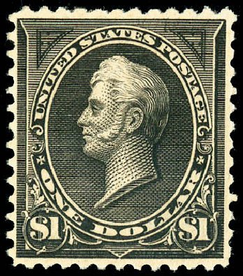 US Stamps Price Scott #261A - US$1.00 1894 Perry. Matthew Bennett International, Dec 2008, Sale 330, Lot 1715