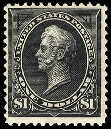 Prices of US Stamps Scott Cat. # 261A: 1894 US$1.00 Perry. Cherrystone Auctions, Nov 2010, Sale 201011, Lot 135