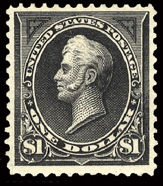 Prices of US Stamp Scott Catalog #261A: 1894 US$1.00 Perry. Cherrystone Auctions, Feb 2011, Sale 201102, Lot 75