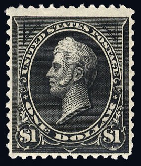 Value of US Stamps Scott 261A - 1894 US$1.00 Perry. Cherrystone Auctions, Jun 2011, Sale 201106, Lot 55