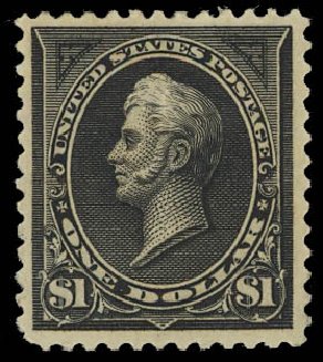US Stamp Prices Scott Catalog #261A: 1894 US$1.00 Perry. Daniel Kelleher Auctions, Jul 2011, Sale 625, Lot 855