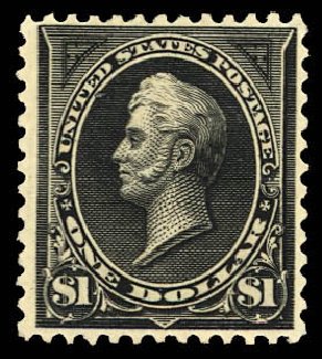 Value of US Stamps Scott # 261A: US$1.00 1894 Perry. Daniel Kelleher Auctions, Dec 2012, Sale 633, Lot 475