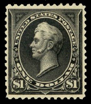 US Stamp Value Scott Catalogue 261A - 1894 US$1.00 Perry. Daniel Kelleher Auctions, May 2014, Sale 652, Lot 405