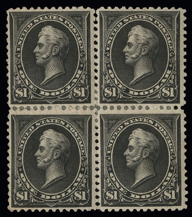 Value of US Stamp Scott # 261A - US$1.00 1894 Perry. Spink Shreves Galleries, Aug 2013, Sale 144, Lot 185