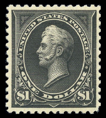 US Stamps Price Scott Cat. 261A: 1894 US$1.00 Perry. Matthew Bennett International, Sep 2010, Sale 331, Lot 632