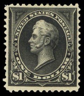 Cost of US Stamp Scott Catalogue 261A - 1894 US$1.00 Perry. Daniel Kelleher Auctions, Mar 2014, Sale 650, Lot 2602