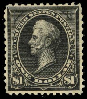 Price of US Stamps Scott Cat. #261A: US$1.00 1894 Perry. Daniel Kelleher Auctions, Sep 2014, Sale 655, Lot 342