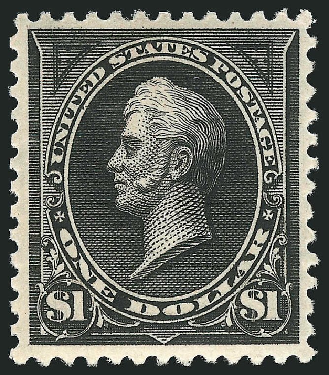 Values of US Stamps Scott Catalog 261A: 1894 US$1.00 Perry. Robert Siegel Auction Galleries, Apr 2015, Sale 1096, Lot 462