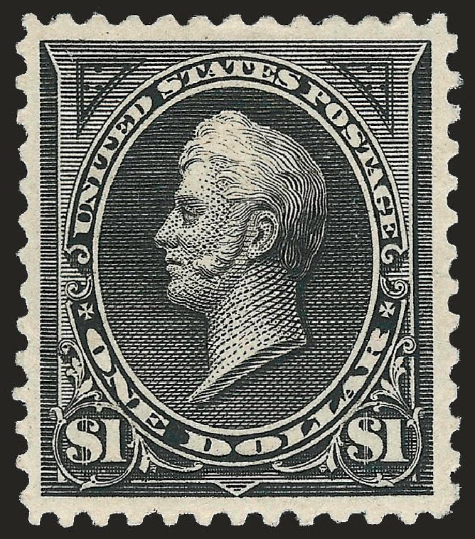 Price of US Stamp Scott Catalog #261A: 1894 US$1.00 Perry. Robert Siegel Auction Galleries, Dec 2008, Sale 967, Lot 4432