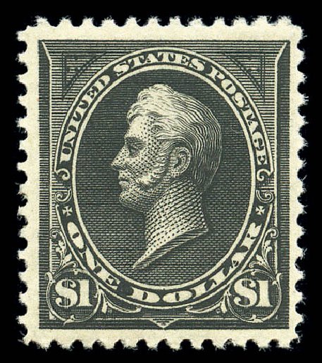 US Stamp Values Scott Catalogue # 261A - 1894 US$1.00 Perry. Matthew Bennett International, Sep 2010, Sale 331, Lot 633