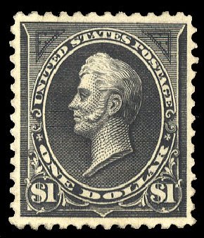 Cost of US Stamps Scott Catalog # 261A - 1894 US$1.00 Perry. Cherrystone Auctions, Sep 2014, Sale 201409, Lot 43