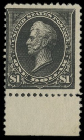 US Stamps Prices Scott 261A: 1894 US$1.00 Perry. H.R. Harmer, May 2014, Sale 3005, Lot 1193