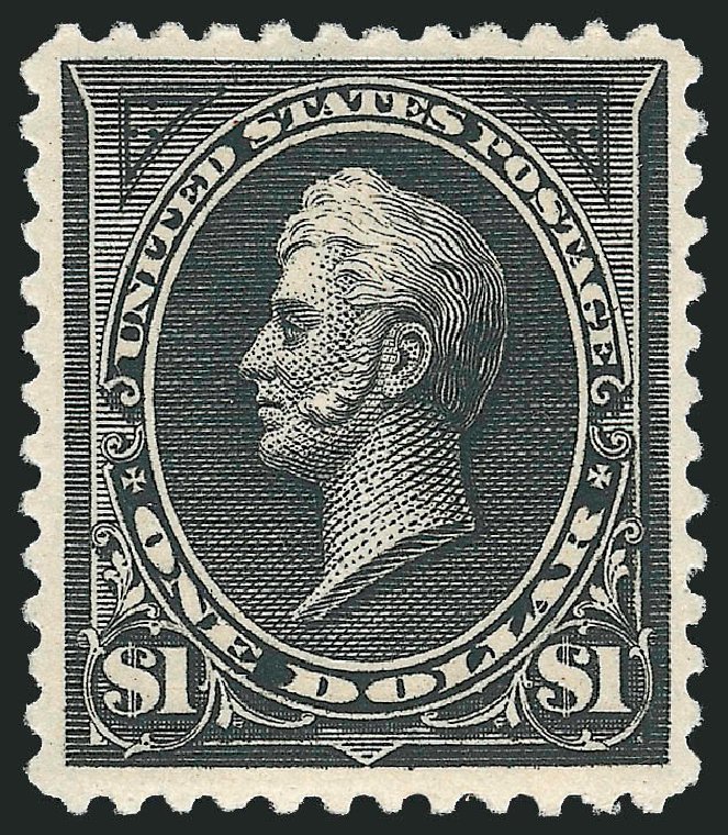 US Stamps Values Scott Cat. # 261A - 1894 US$1.00 Perry. Robert Siegel Auction Galleries, Jun 2009, Sale 975, Lot 1573