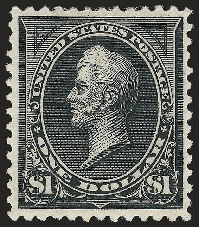 US Stamp Price Scott Catalog 261A: 1894 US$1.00 Perry. Robert Siegel Auction Galleries, Dec 2009, Sale 977, Lot 353