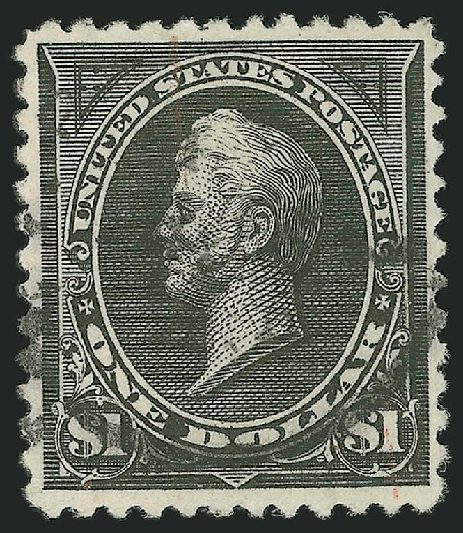Values of US Stamps Scott Catalogue 261A: US$1.00 1894 Perry. Robert Siegel Auction Galleries, Jun 2010, Sale 992, Lot 2353